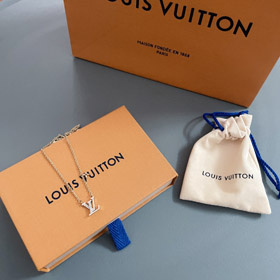 Louis Vuitton LV Voll Diamant Brief Halskette-3955
